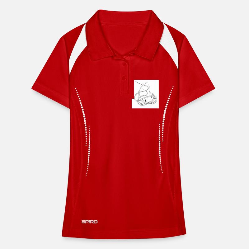 Multi-layered looping paths Women's Polo breathable