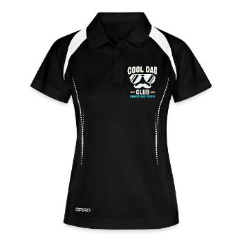 Club de papa cool, sweat à capuche drôle pour la fête des pères - Polo respirant Femme - noir/blanc - Devant