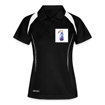 Pear in Pastels Abstract - Women's Polo breathable - black/white - Front