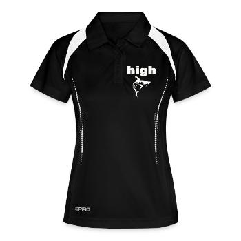 HAUT - Polo respirant Femme - noir/blanc - Devant