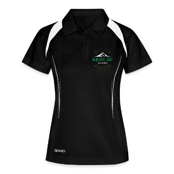 Run Epic Shit - Trail Running - Polo respirant Femme - noir/blanc - Devant