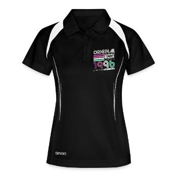 Cadeau rétro pour le 30e anniversaire 1996 - Polo respirant Femme - noir/blanc - Devant