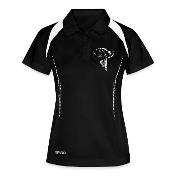 Appenzeller Mountain Dog Silhouette Dogs Wilsigns - Women's Polo breathable - black/white - Front