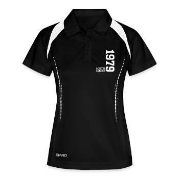 47. Geburtstag 1979 Limited Edition Mann Frau - Frauen Polo atmungsaktiv - Schwarz/Weiß - Vorne