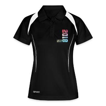 8. Geburtstag Limited Edition 2018 – Jahrgang 2018 - Frauen Polo atmungsaktiv - Schwarz/Weiß - Vorne