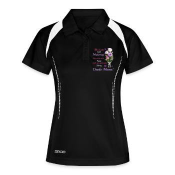 Happy Mother's Day - Women's Polo breathable - black/white - Front