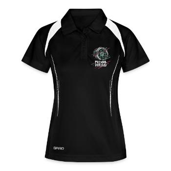 Petrolhead – Motorsport & Tuning Rim Design - Polo respirant Femme - noir/blanc - Devant