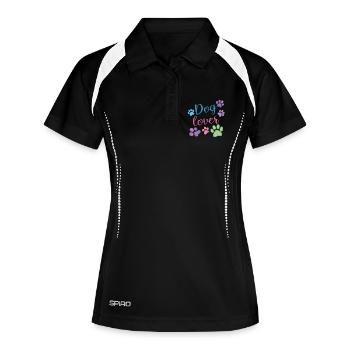 Dog Lovers - Women's Polo breathable - black/white - Front