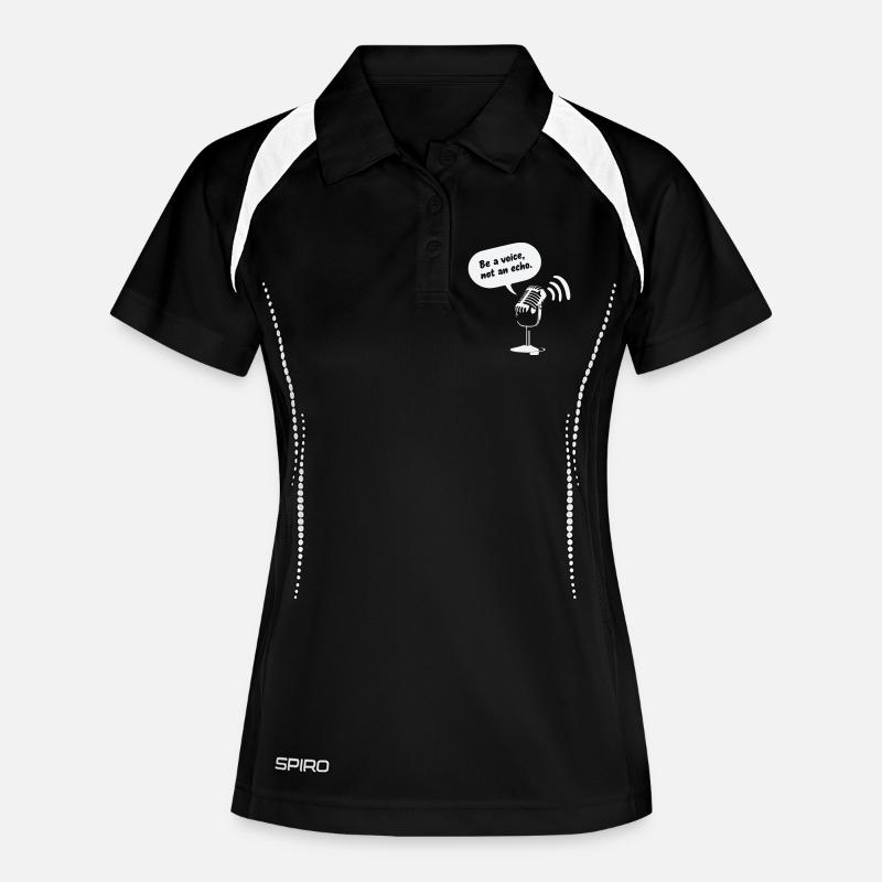Be a Voice, Not an Echo - Women's Polo breathable - black/white