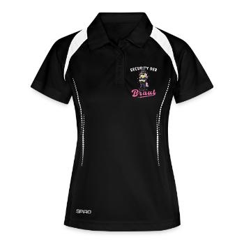 Security of the bride unicorn bachelor party bachelor shot - Women's Polo breathable - black/white - Front