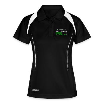 Anniversaire des joueurs gamers - Polo respirant Femme - noir/blanc - Devant