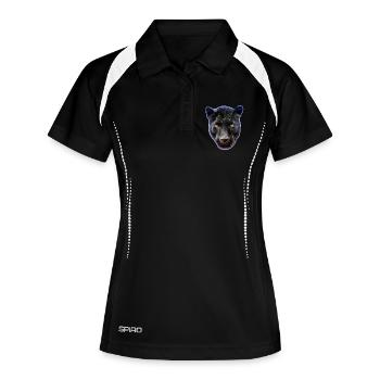 Aurora Panther Portrait Tee - Women's Polo breathable - black/white - Front