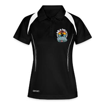 6. Geburtstag 6 Jahre Kinder Ritter Mittelalter - Frauen Polo atmungsaktiv - Schwarz/Weiß - Vorne