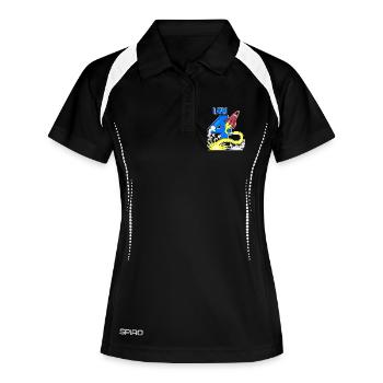 4 anniversaire garçon - 4 ans - J’ai 4 ans - Polo respirant Femme - noir/blanc - Devant