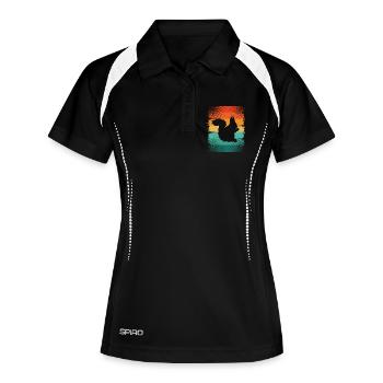 Squirrel - Women's Polo breathable - black/white - Front