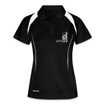 20E ANNIVERSAIRE ÉDITION LIMITÉE 2006 - Polo respirant Femme - noir/blanc - Devant