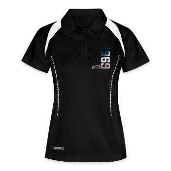 57E ANNIVERSAIRE ÉDITION LIMITÉE 1969 - Polo respirant Femme - noir/blanc - Devant