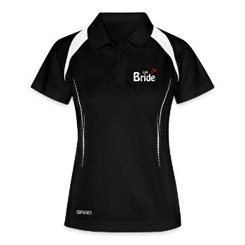 Équipe Bride - Polo respirant Femme - noir/blanc - Devant