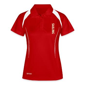Sailing Sailor Sailboat - Women's Polo breathable - red/white - Front