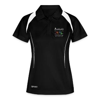 2016 - Millésime 2016 - Fantastique depuis 2016 - Polo respirant Femme - noir/blanc - Devant