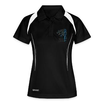 Grizzly Bear Valhalla Viking Bear Wotan Nœuds - Polo respirant Femme - noir/blanc - Devant