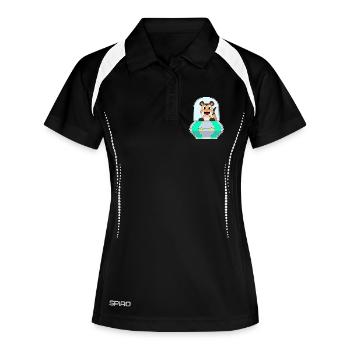 Vaisseau spatial Suricate Espace - Polo respirant Femme - noir/blanc - Devant