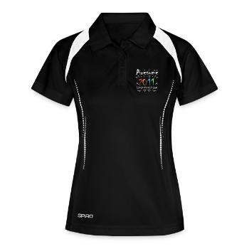 2011 - Fantastisch seit 2011 - Jahrgang 2011 - Frauen Polo atmungsaktiv - Schwarz/Weiß - Vorne
