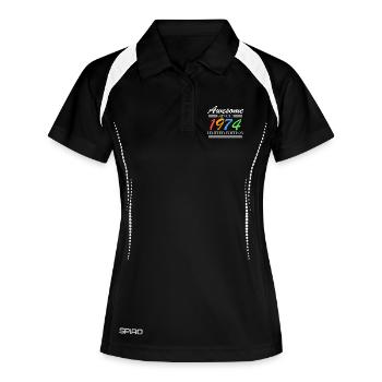 1974 - Fantastic since 1974 - Born in 1974 - Women's Polo breathable - black/white - Front