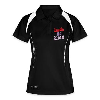 Dude Be Kind No Bullying - Women's Polo breathable - black/white - Front