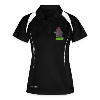Jogging Taupe Sports de jogging - Polo respirant Femme - noir/blanc - Devant