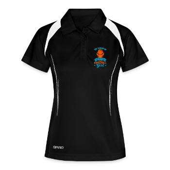 Basketteur - Polo respirant Femme - noir/blanc - Devant