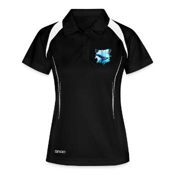 Whale Shark Motive: A Majesty - Women's Polo breathable - black/white - Front