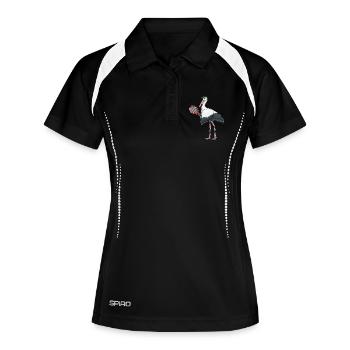 Raquette de tennis Storch Tennis - Polo respirant Femme - noir/blanc - Devant