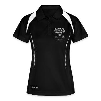 100. Geburtstag Schonend Behandeln Alte Lappen 100 - Frauen Polo atmungsaktiv - Schwarz/Weiß - Vorne