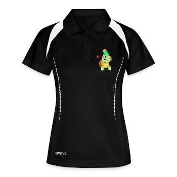 Turtle Cricket Cricket Bats - Women's Polo breathable - black/white - Front