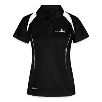 Rome Colosseum Heartbeat Roma Skyline Rome Italy - Women's Polo breathable - black/white - Front