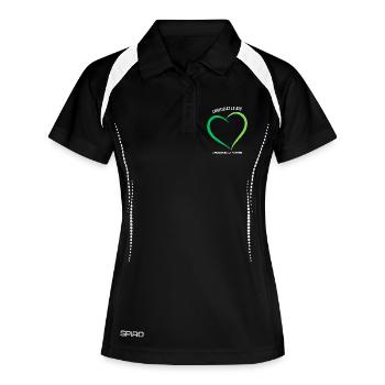 Choisissez le bio Choisissez la nature - Polo respirant Femme - noir/blanc - Devant