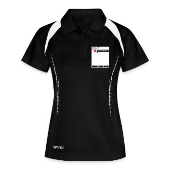 40. Geburtstag Mann Frau 40 Jahre Lustig Geschenk - Frauen Polo atmungsaktiv - Schwarz/Weiß - Vorne