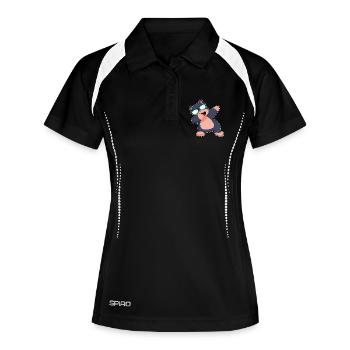 Taupe Hip Hip Danse - Polo respirant Femme - noir/blanc - Devant