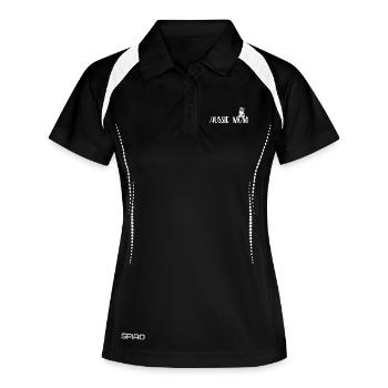 Funny Australian Shepherd Mama I Aussie Mom - Women's Polo breathable - black/white - Front