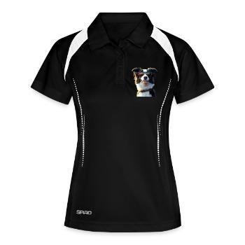 Border Collie Dog Lover Puppy Cute Collies - Women's Polo breathable - black/white - Front