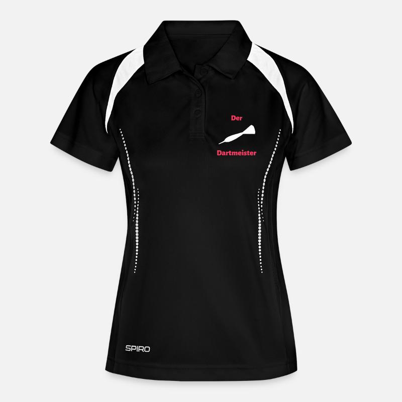 The Darts Master - Women's Polo breathable - black/white