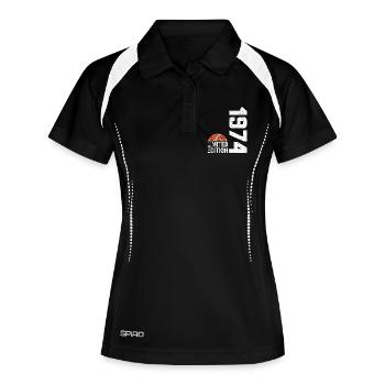 50e Anniversaire 1974 Édition Limitée Rugby - Polo respirant Femme - noir/blanc - Devant