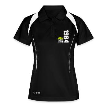 40e Anniversaire 1984 Édition Limitée Tennis - Polo respirant Femme - noir/blanc - Devant