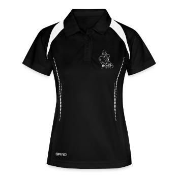 Boxeur - Polo respirant Femme - noir/blanc - Devant