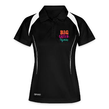 Grande soeur cadeau Grande Soeur Encore - Polo respirant Femme - noir/blanc - Devant
