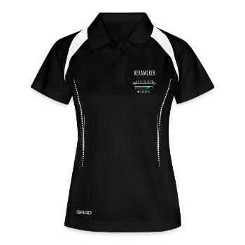 Keramiker Ausbildung Beruf Geschenk - Frauen Polo atmungsaktiv - Schwarz/Weiß - Vorne