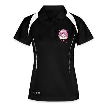 Anime Love Girl - Kawaii Pink - Women's Polo breathable - black/white - Front