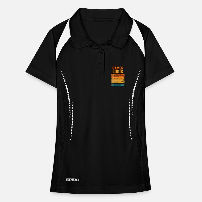 Gamer Logik Computer PC Controller Zocker Frauen Polo atmungsaktiv