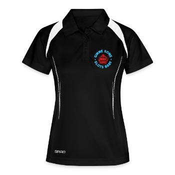Gambling Fan Gimme Some Slots Baby Casino - Frauen Polo atmungsaktiv - Schwarz/Weiß - Vorne